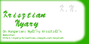 krisztian nyary business card